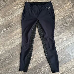KERRITS Large Black Equestrian Full Seat Riding Breeches